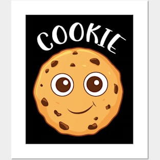 Chocolate Chip Cookie - Cute Cookie Posters and Art